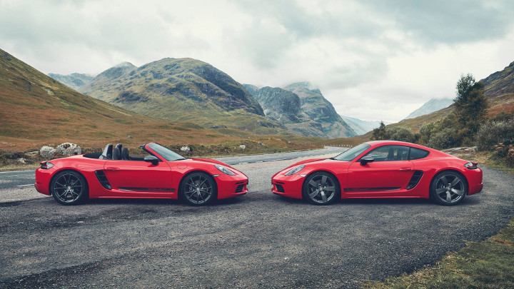 Porsche 718 Cayman et Boxster T